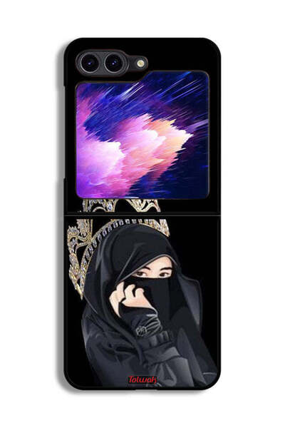 Tolwak غطاء حماية لهاتف Samsung Galaxy Z Flip6 بتصميم Queen Girl