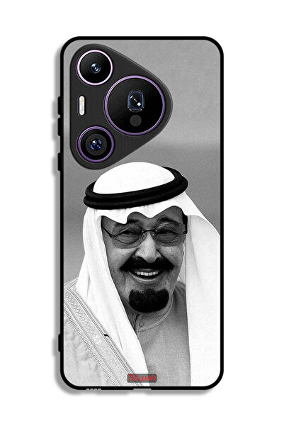 Tolwak غطاء حماية لهاتف هواوي بيورا 70 برو صورة الملك عبدالله مبتسماً