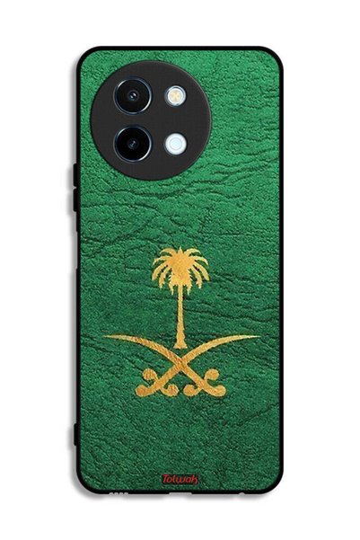 Tolwak غطاء حماية لهاتف Vivo Y38 5G - علامة المملكة العربية السعودية - جلد