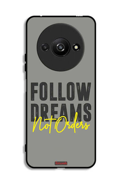 Tolwak غطاء حماية لهاتف Xiaomi Redmi A3 4G - اتبع الأحلام وليس الأوامر