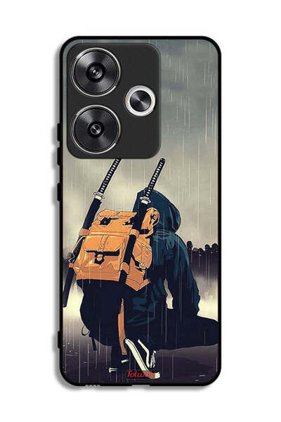 Tolwak غطاء حماية لهاتف Xiaomi Poco F6 5G بتصميم سيف ساموراي رقمي