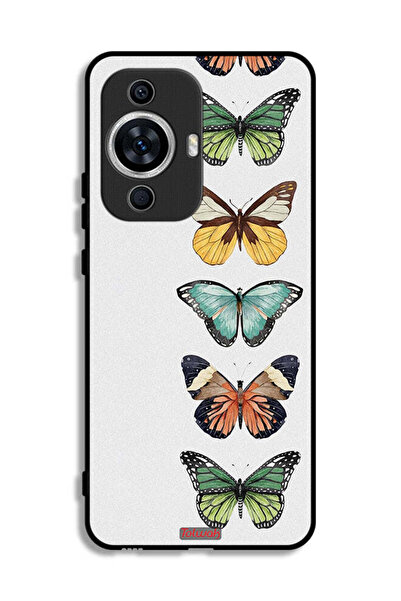 Tolwak غطاء حماية لهاتف هواوي نوفا 12 لايت بنقشة أربع فراشات