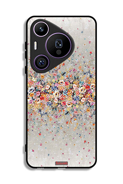 Tolwak غطاء حماية هواوي بيورا 70 برو بتصميم زهور صغيرة وفن تجريدي