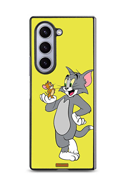 Tolwak غطاء حماية لهاتف سامسونج جالاكسي زد فولد 6 بتصميم توم وجيري