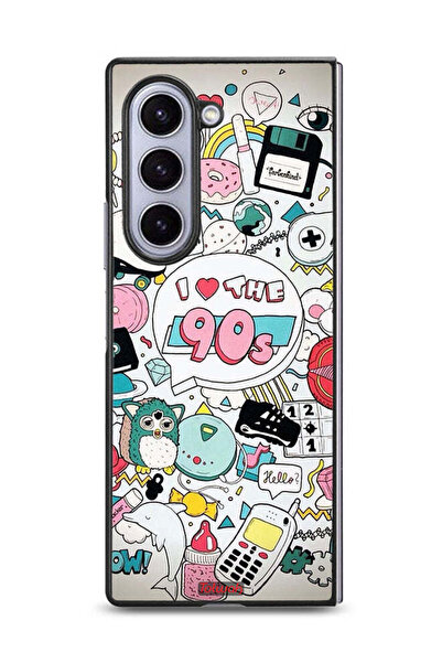 Tolwak غطاء حماية لهاتف Samsung Galaxy Z Fold6 - أحب التسعينيات