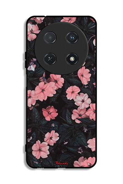 Tolwak غطاء حماية لهاتف هواوي نوفا 12i - لون الخوخ والورود الصغيرة