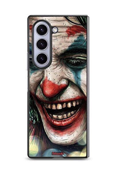 Tolwak غطاء حماية لهاتف سامسونج جالاكسي زد فولد 6 بتصميم وجه الجوكر الضاحك