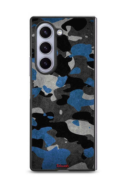 Tolwak غطاء حماية لهاتف Samsung Galaxy Z Fold6 بنمط مموه