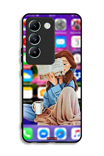 Tolwak غطاء حماية لهاتف Vivo V30 Lite 4G مع قراءة