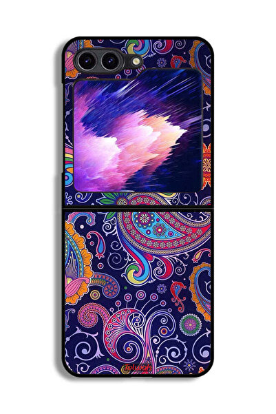 Tolwak غطاء حماية لهاتف Samsung Galaxy Z Flip6 بنمط فن الماندالا