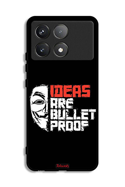 Tolwak أفكار غطاء الحماية لهاتف Xiaomi Redmi K70 Pro مضادة للرصاص