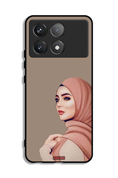 Tolwak غطاء حماية لهاتف شاومي بوكو F6 برو - فتاة محجبة جميلة