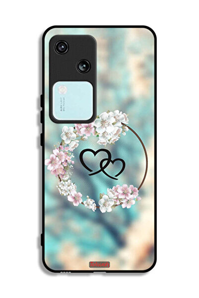 Tolwak غطاء حماية لهاتف Vivo S18 5G بتصميم قلوب في فن الخاتم