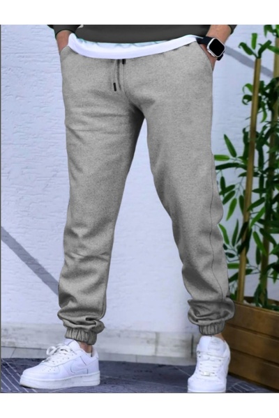 FİTGO Women's Smoked Rubber Leg Sweatpants