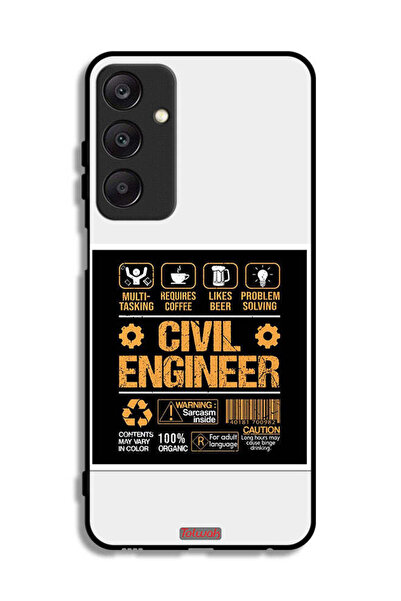 Tolwak غطاء حماية لهاتف سامسونج جالاكسي A25 5G، ملصق مهندس مدني