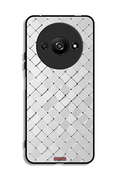 Tolwak Xiaomi Redmi A3 4G Protective Case Cover Tiles Texture