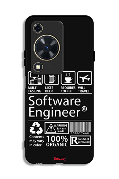 Tolwak غطاء حماية لهاتف هواوي نوفا Y72، ملصق مهندس برمجيات