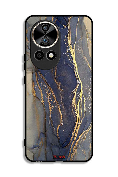 Tolwak غطاء حماية لهاتف هواوي نوفا 12 ألترا 5G بنمط رخامي لامع