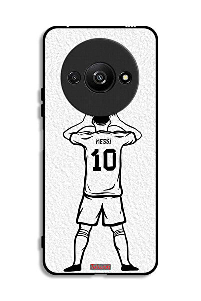 Tolwak Xiaomi Redmi A3 4G Protective Case Cover Messi Sketch