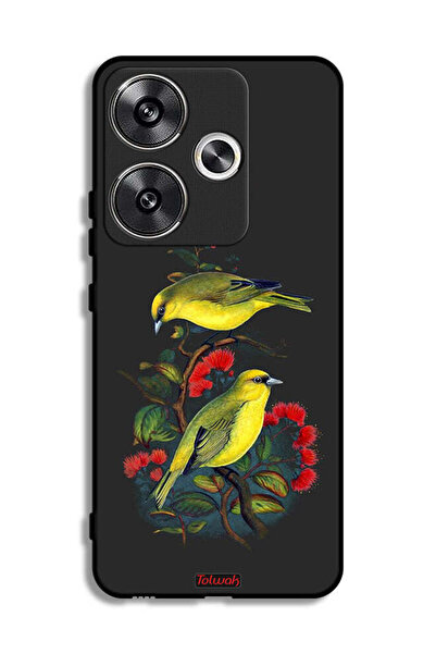 Tolwak غطاء حماية لهاتف Xiaomi Poco F6 5G بطبعة طيور