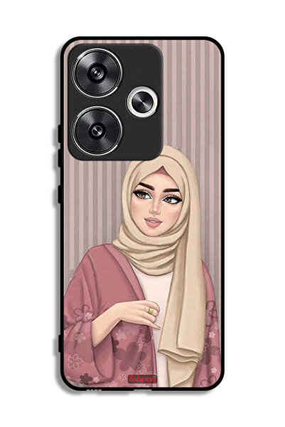 Tolwak Xiaomi Poco F6 5G Protective Case Cover Hijab Girl Art