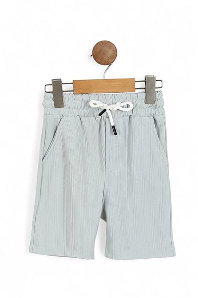 Ege Bebek Boy's Slim Fit Zipper Collar Shorts Stylish 5-6-7-8-9-10-11-12 Years Bottom Top Cool Set
