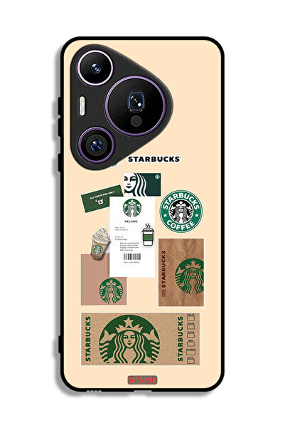 Tolwak غطاء حماية لهاتف هواوي بيورا 70 برو - ملصق قهوة