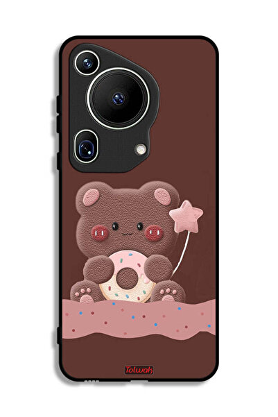 Tolwak غطاء حماية لهاتف هواوي بيورا 70 ألترا بتصميم دب دونات