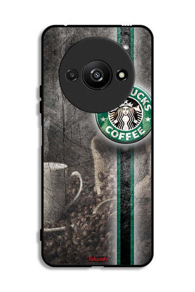 Tolwak Xiaomi Redmi A3 4G Protective Case Cover Coffee Art