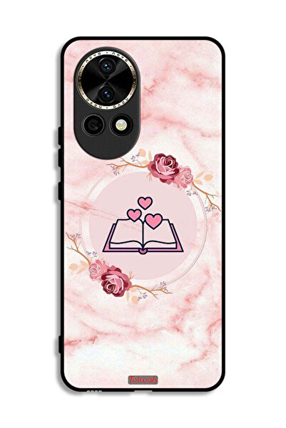 Tolwak Huawei nova 12 5G Protective Case Cover Three Hearts On Book Artwork