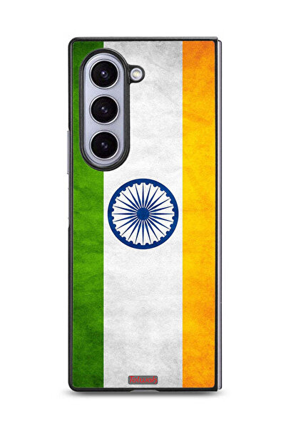 Tolwak غطاء حماية لهاتف سامسونج جالاكسي زد فولد 6 بطبعة علم هندي مضيء