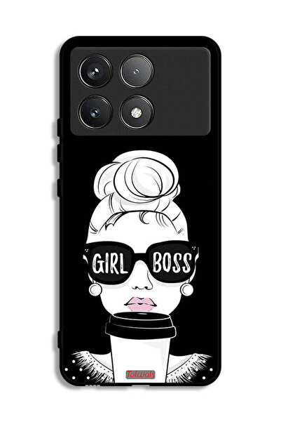 Tolwak Xiaomi Poco F6 Pro Protective Case Cover Girl Boss