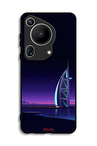 Tolwak غطاء حماية هواوي بيورا 70 ألترا بتصميم برج العرب الرقمي