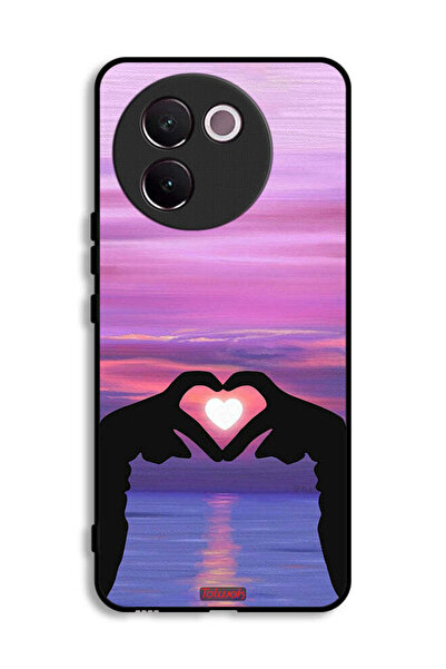 Tolwak Vivo V30e 5G Protective Case Cover Heart Moon