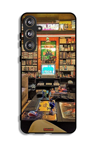 Tolwak Samsung Galaxy M55 5G Protective Case Cover Gamer Zone