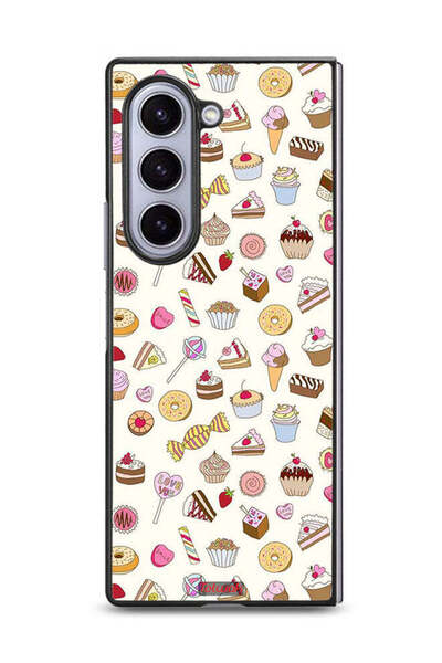 Tolwak غطاء حماية لهاتف Samsung Galaxy Z Fold6 بنمط العناصر المفضلة