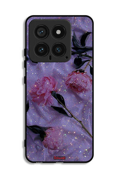 Tolwak غطاء حماية لهاتف شاومي 14 بنقشة ورود لامعة