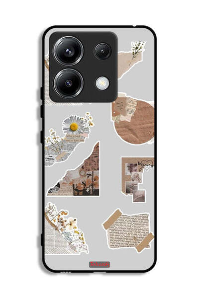 Tolwak غطاء حماية لهاتف شاومي ريدمي نوت 13 برو 5G، قطع من الملصقات الورقية