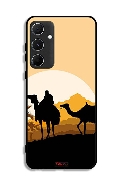 Tolwak غطاء حماية لهاتف سامسونج جالاكسي A55 5G، رسمة جمال في الصحراء