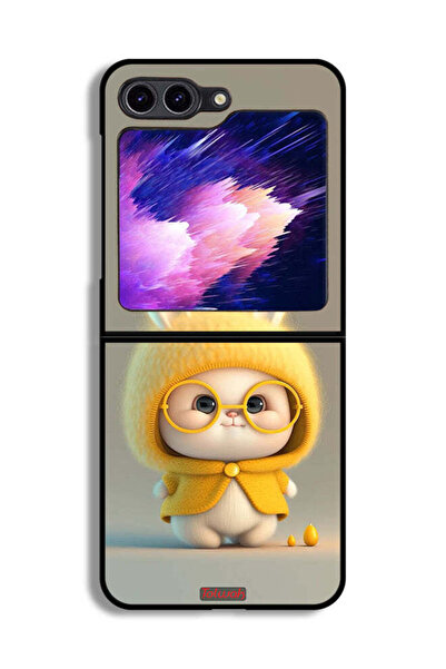 Tolwak غطاء حماية لهاتف Samsung Galaxy Z Flip6 Baby Rabbit