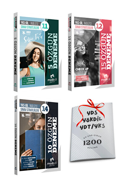 Modadil Yayınları YKS YDT YKSDil Modadil 5 Deneme + 10 Deneme + 15 Deneme Top...