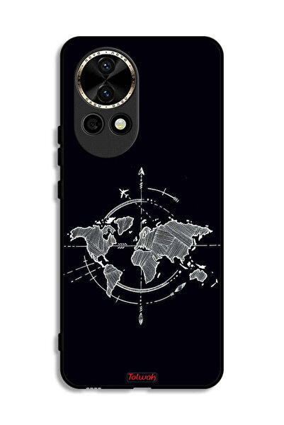 Tolwak غطاء حماية لهاتف هواوي نوفا 12 5G برسومات البوصلة