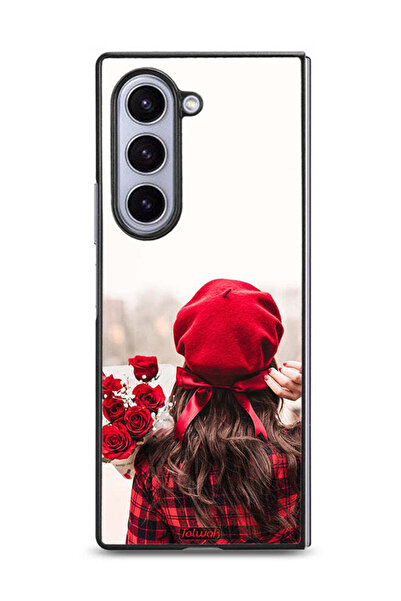 Tolwak غطاء حماية لهاتف سامسونج جالاكسي زد فولد 6 يحمل زهورًا