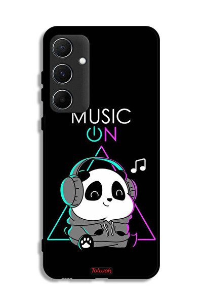 Tolwak غطاء حماية لهاتف سامسونج جالاكسي A55 5G بطبعة موسيقى الباندا