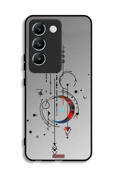 Tolwak غطاء حماية لهاتف Vivo V30 Lite 4G بنقشة فنية على شكل قمر وسهام