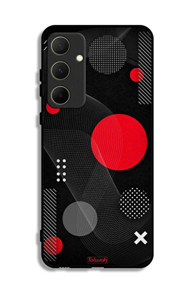 Tolwak غطاء حماية لهاتف سامسونج جالاكسي A35 5G بنمط دائري ومتقاطع