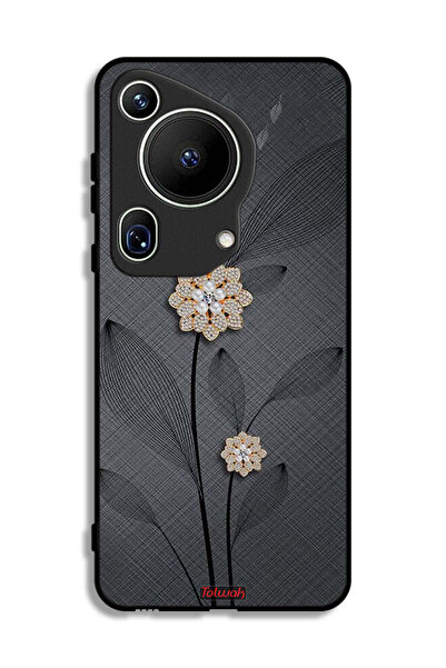 Tolwak غطاء حماية فائق لهاتف هواوي بيورا 70 بتصميم زهور ماسية