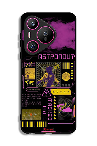 Tolwak غطاء حماية لهاتف هواوي بيورا 70 - ملصق رائد فضاء