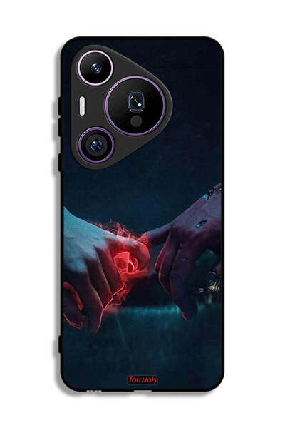 Tolwak غطاء حماية لهاتف هواوي بيورا 70 برو - يدين محترقتين