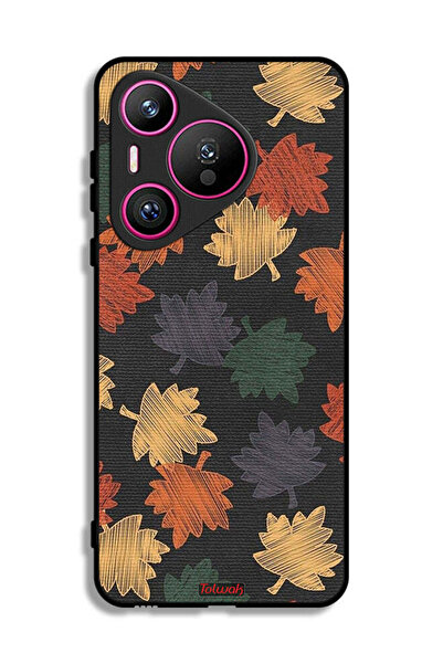 Tolwak غطاء حماية لهاتف هواوي بيورا 70 برسومات أوراق الخريف
